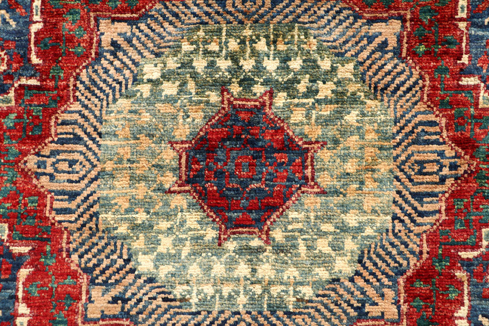 Steel Blue Mamluk 1' 11 x 4' 9 - No. 66019 - ALRUG Rug Store