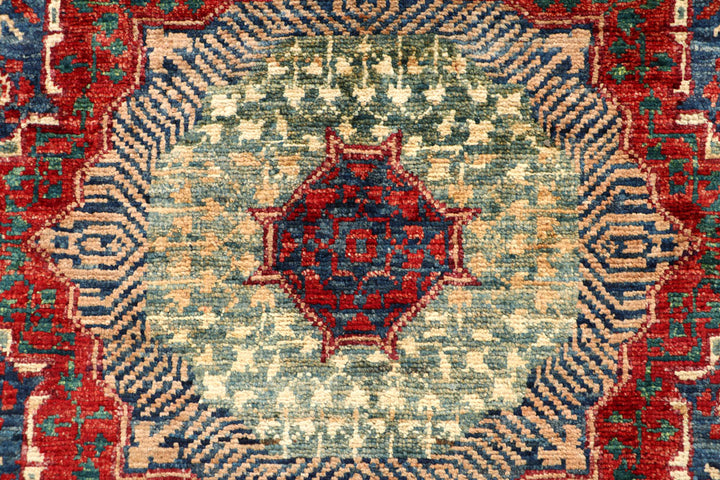 Steel Blue Mamluk 1' 11 x 4' 9 - No. 66019 - ALRUG Rug Store