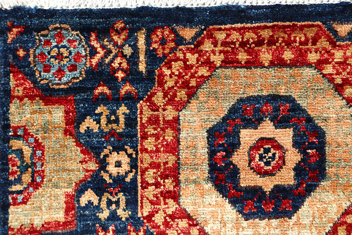 Midnight Blue Mamluk 1' 11 x 4' 10 - No. 66020 - ALRUG Rug Store