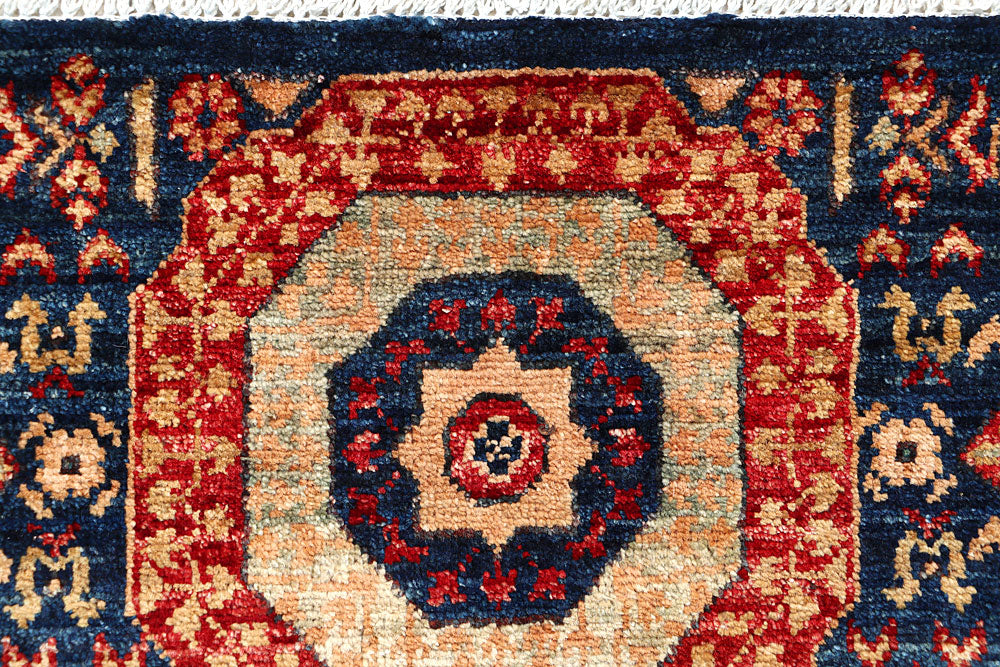 Midnight Blue Mamluk 1' 11 x 4' 10 - No. 66020 - ALRUG Rug Store