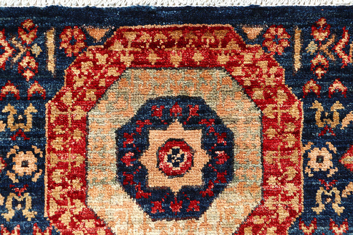 Midnight Blue Mamluk 1' 11 x 4' 10 - No. 66020 - ALRUG Rug Store