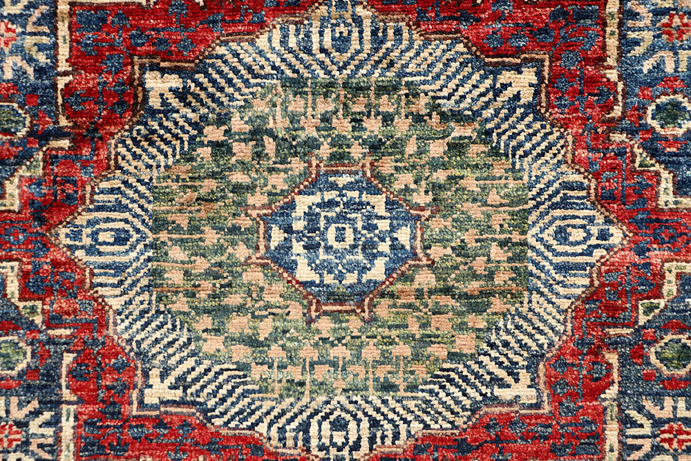 Steel Blue Mamluk 2' x 4' 9 - No. 66024 - ALRUG Rug Store