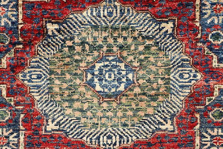 Steel Blue Mamluk 2' x 4' 9 - No. 66024 - ALRUG Rug Store