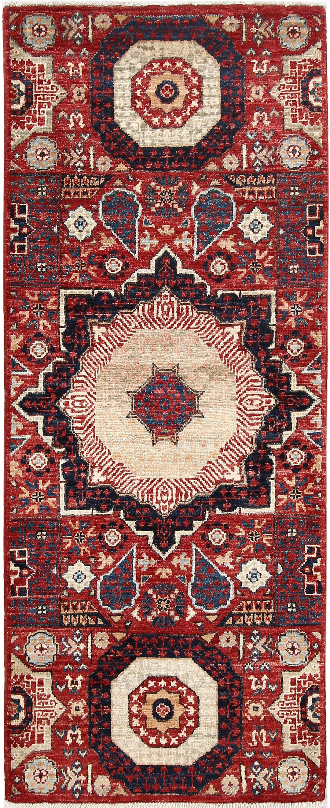 Brown Mamluk 2' x 5' 1 - No. 66025 - ALRUG Rug Store
