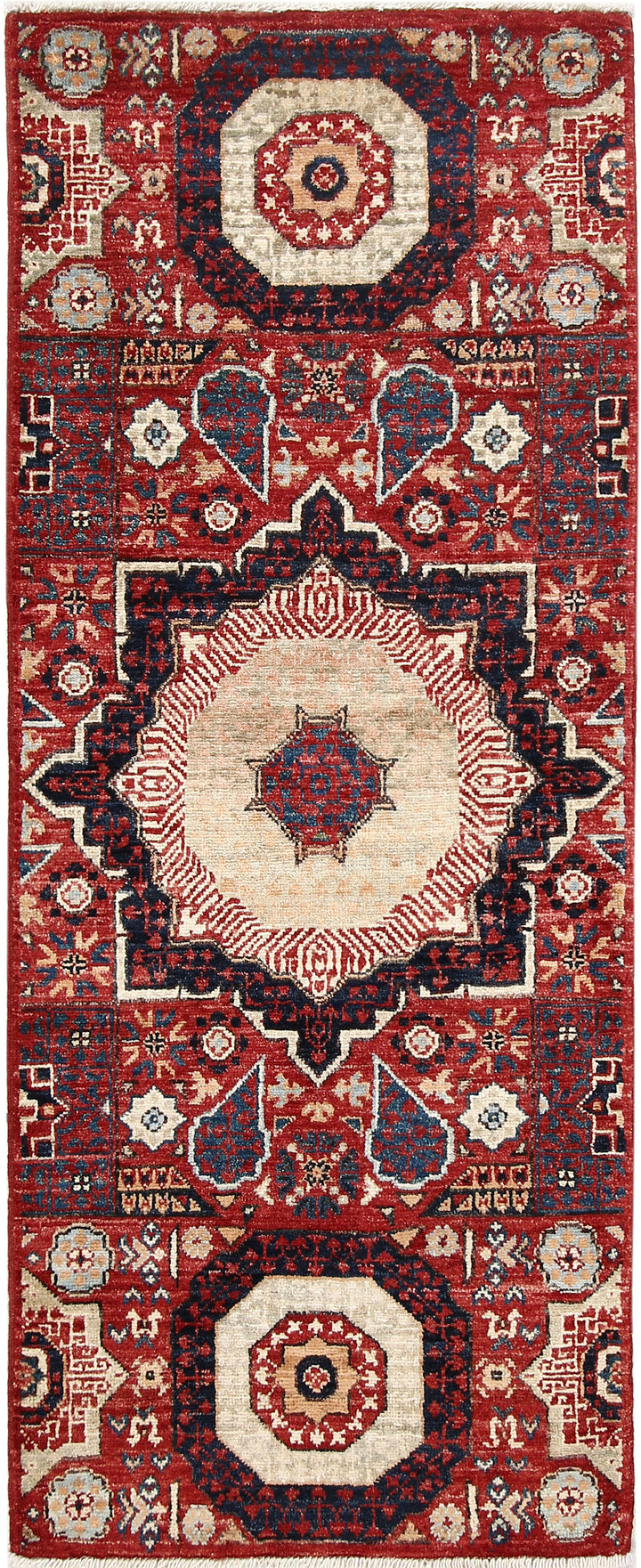 Brown Mamluk 2' x 5' 1 - No. 66025 - ALRUG Rug Store