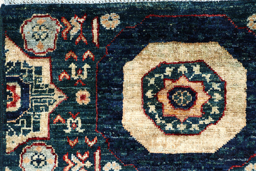 Teal Mamluk 2' x 4' 9 - No. 66028 - ALRUG Rug Store