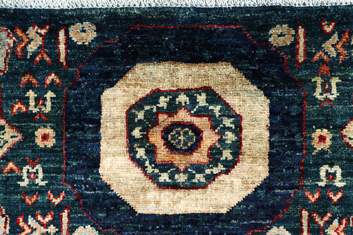 Teal Mamluk 2' x 4' 9 - No. 66028 - ALRUG Rug Store
