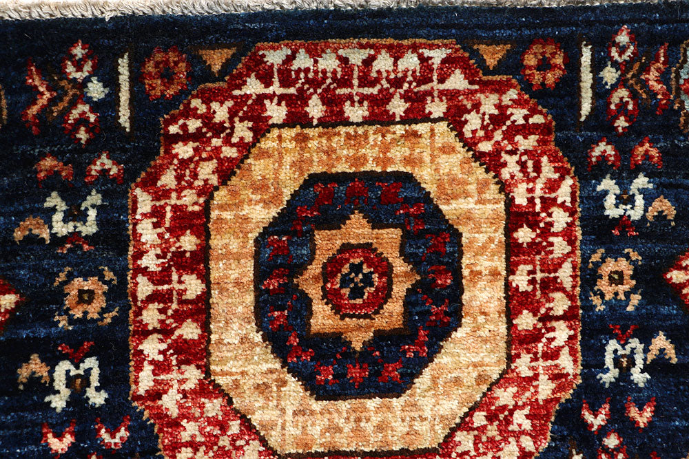 Midnight Blue Mamluk 1' 11 x 4' 10 - No. 66033 - ALRUG Rug Store