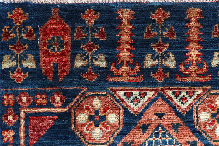 Steel Blue Mamluk 1' 11 x 3' 10 - No. 66040 - ALRUG Rug Store