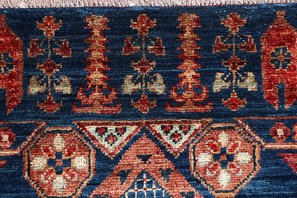 Steel Blue Mamluk 1' 11 x 3' 10 - No. 66040 - ALRUG Rug Store