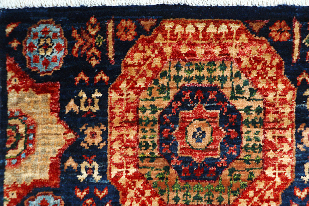 Midnight Blue Mamluk 1' 10 x 4' 10 - No. 66044 - ALRUG Rug Store