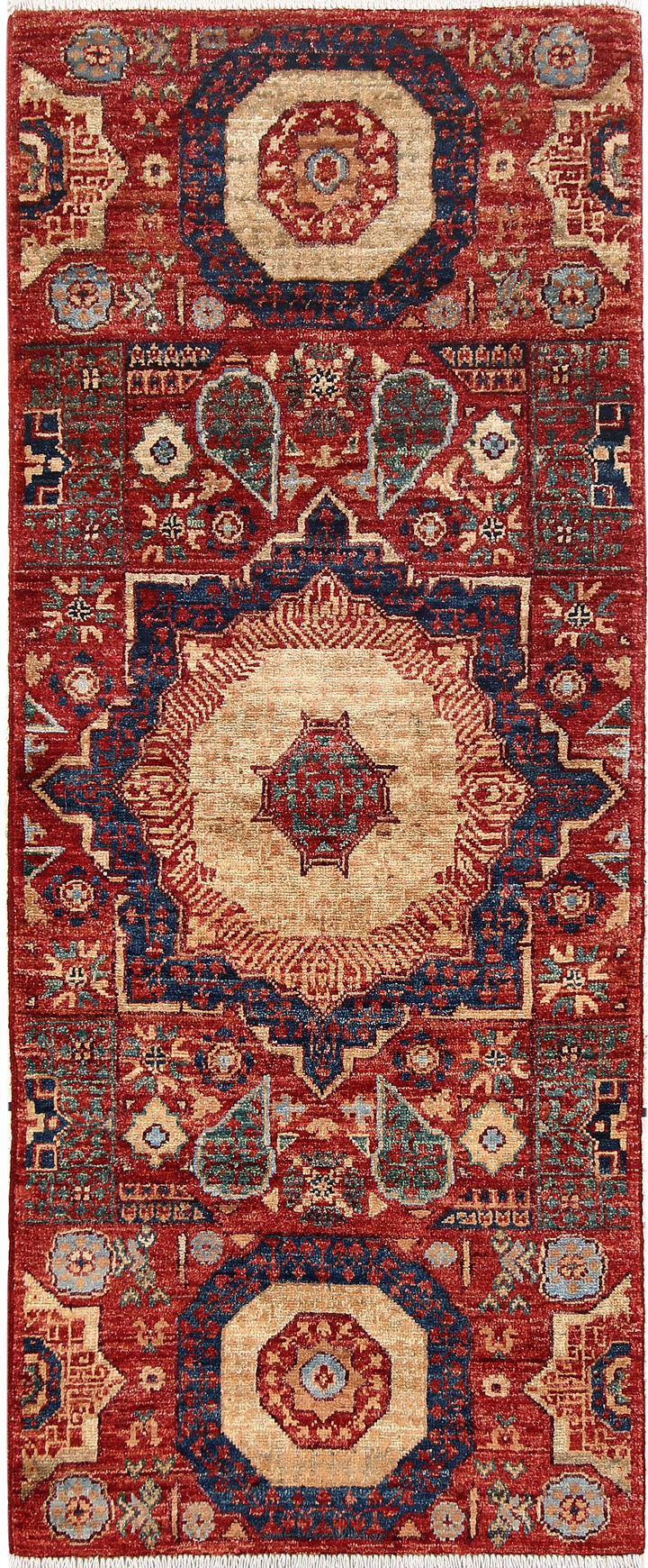 Brown Mamluk 2' x 5' 2 - No. 66047 - ALRUG Rug Store
