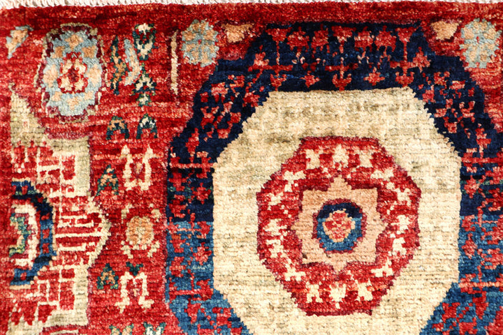 Firebrick Mamluk 2' x 5' 4 - No. 66049 - ALRUG Rug Store