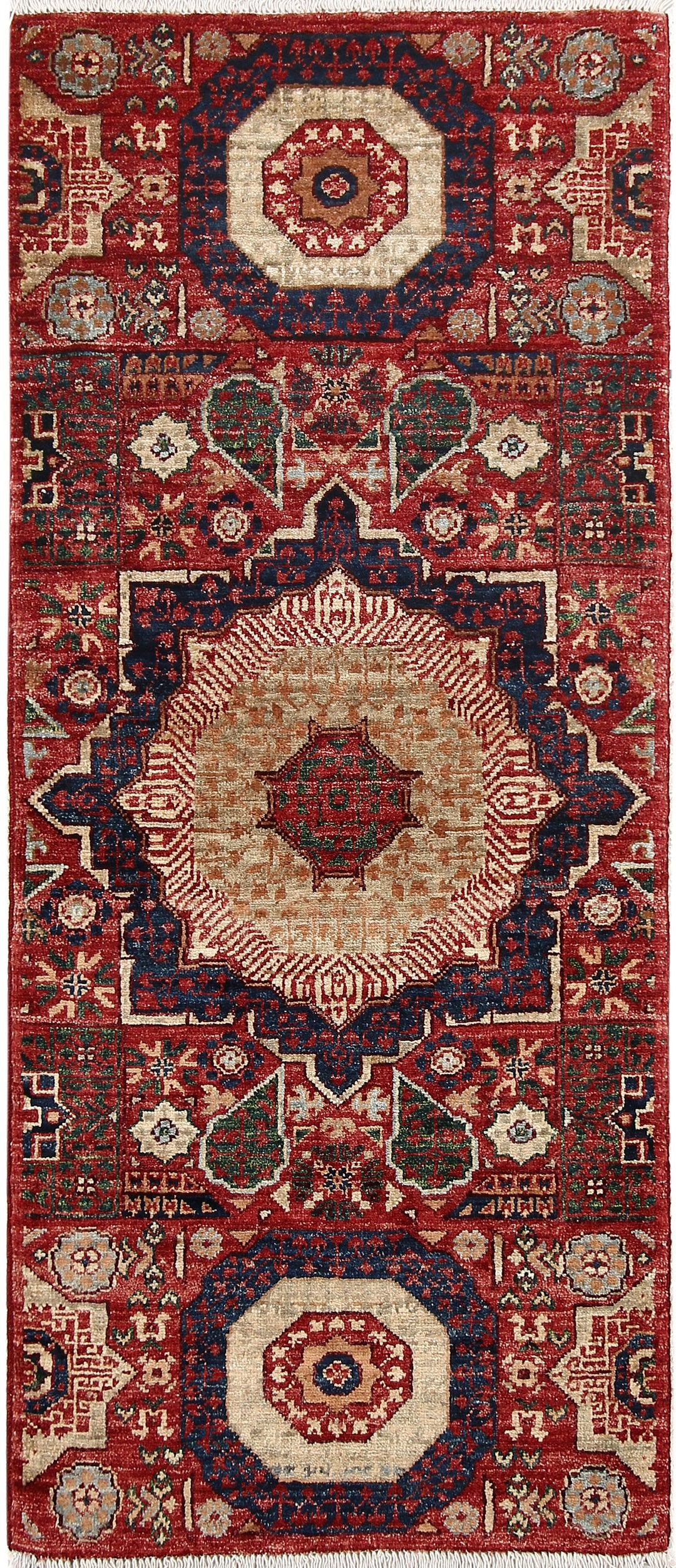 Firebrick Mamluk 2' x 4' 10 - No. 66051 - ALRUG Rug Store