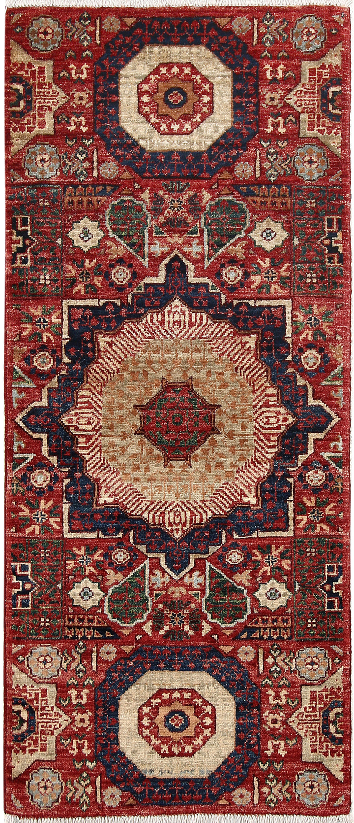 Firebrick Mamluk 2' x 4' 10 - No. 66051 - ALRUG Rug Store