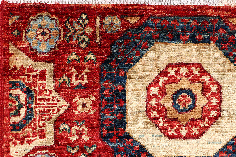 Firebrick Mamluk 1' 11 x 4' 9 - No. 66052 - ALRUG Rug Store