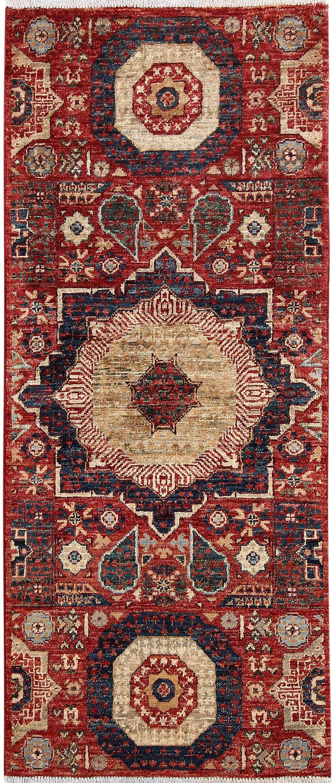 Firebrick Mamluk 1' 11 x 4' 9 - No. 66052 - ALRUG Rug Store