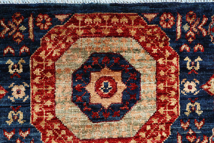 Steel Blue Mamluk 1' 10 x 4' 8 - No. 66053 - ALRUG Rug Store