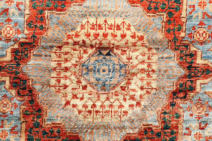 Cadet Blue Mamluk 1' 11 x 4' 9 - No. 66054 - ALRUG Rug Store