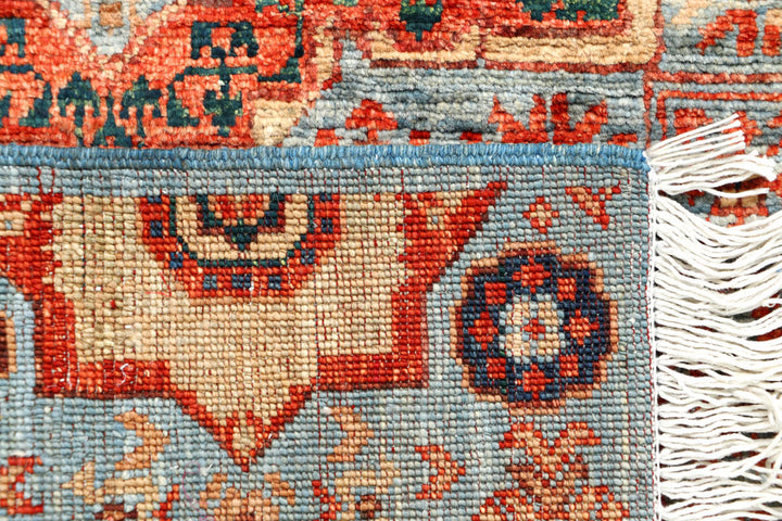 Cadet Blue Mamluk 1' 11 x 4' 9 - No. 66054 - ALRUG Rug Store