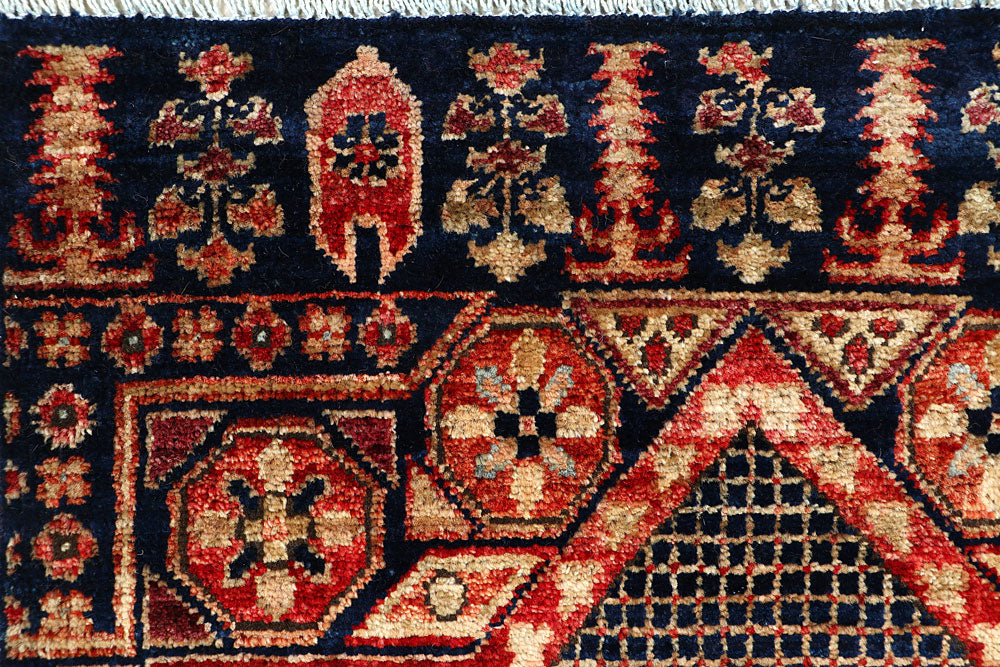 Midnight Blue Mamluk 2' x 4' 9 - No. 66055 - ALRUG Rug Store