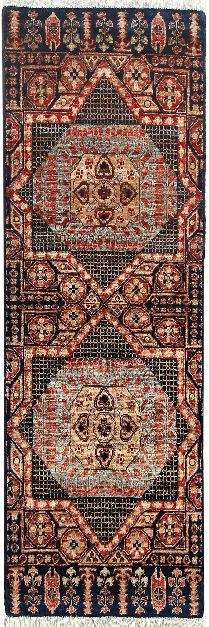 Midnight Blue Mamluk 2' x 4' 9 - No. 66055 - ALRUG Rug Store