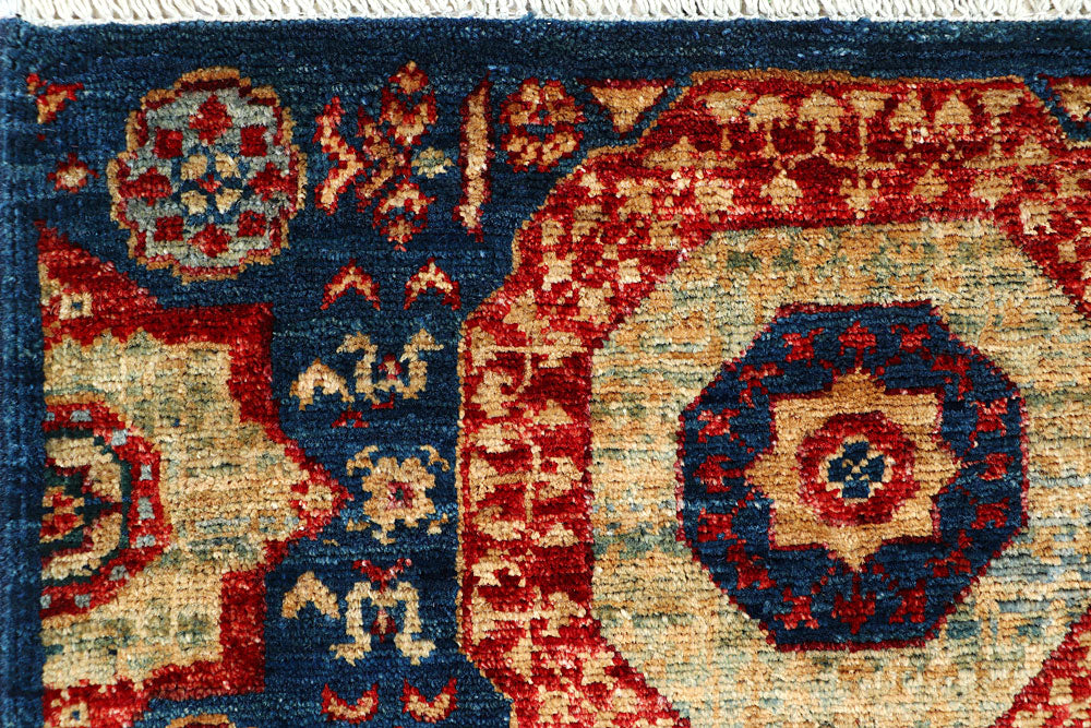 Steel Blue Mamluk 1' 10 x 5' - No. 66056 - ALRUG Rug Store