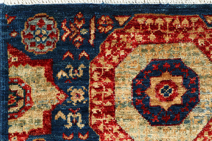 Steel Blue Mamluk 1' 10 x 5' - No. 66056 - ALRUG Rug Store