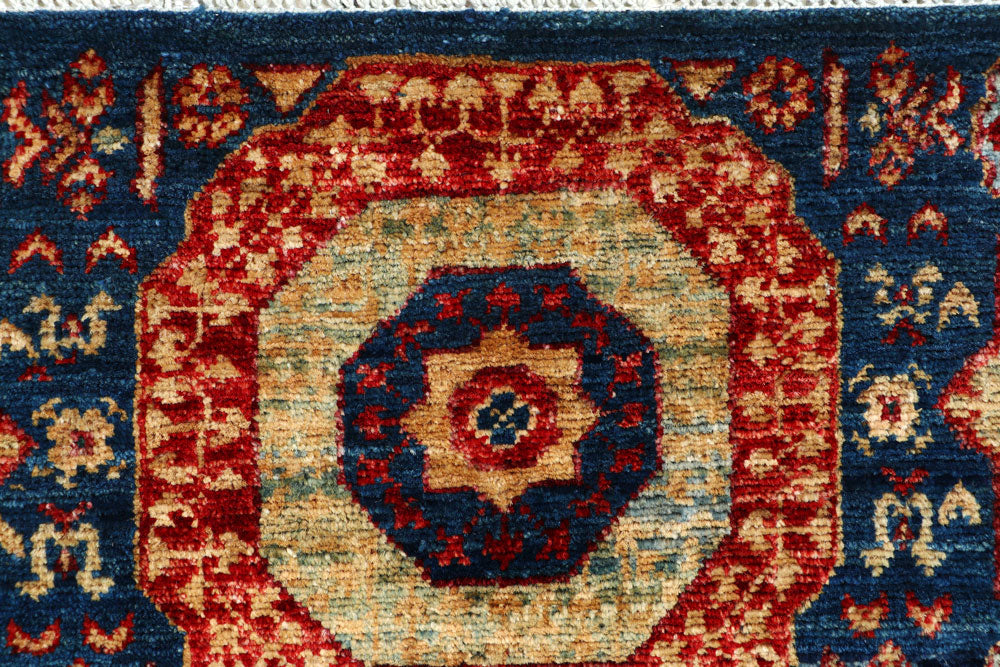 Steel Blue Mamluk 1' 10 x 5' - No. 66056 - ALRUG Rug Store