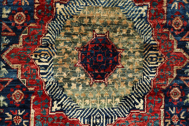 Steel Blue Mamluk 1' 10 x 5' - No. 66056 - ALRUG Rug Store