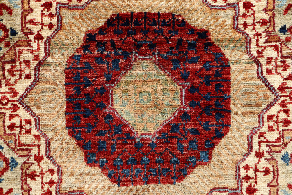 Dark Khaki Mamluk 2' x 4' 10 - No. 66057 - ALRUG Rug Store