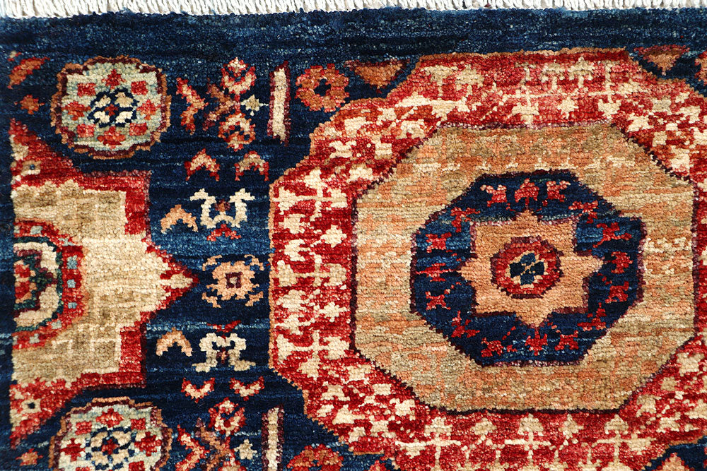 Steel Blue Mamluk 2' x 4' 8 - No. 66058 - ALRUG Rug Store