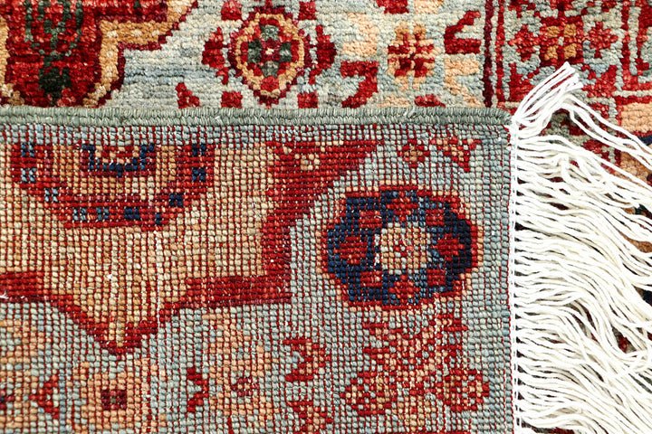 Cadet Blue Mamluk 2' x 5' 3 - No. 66059 - ALRUG Rug Store