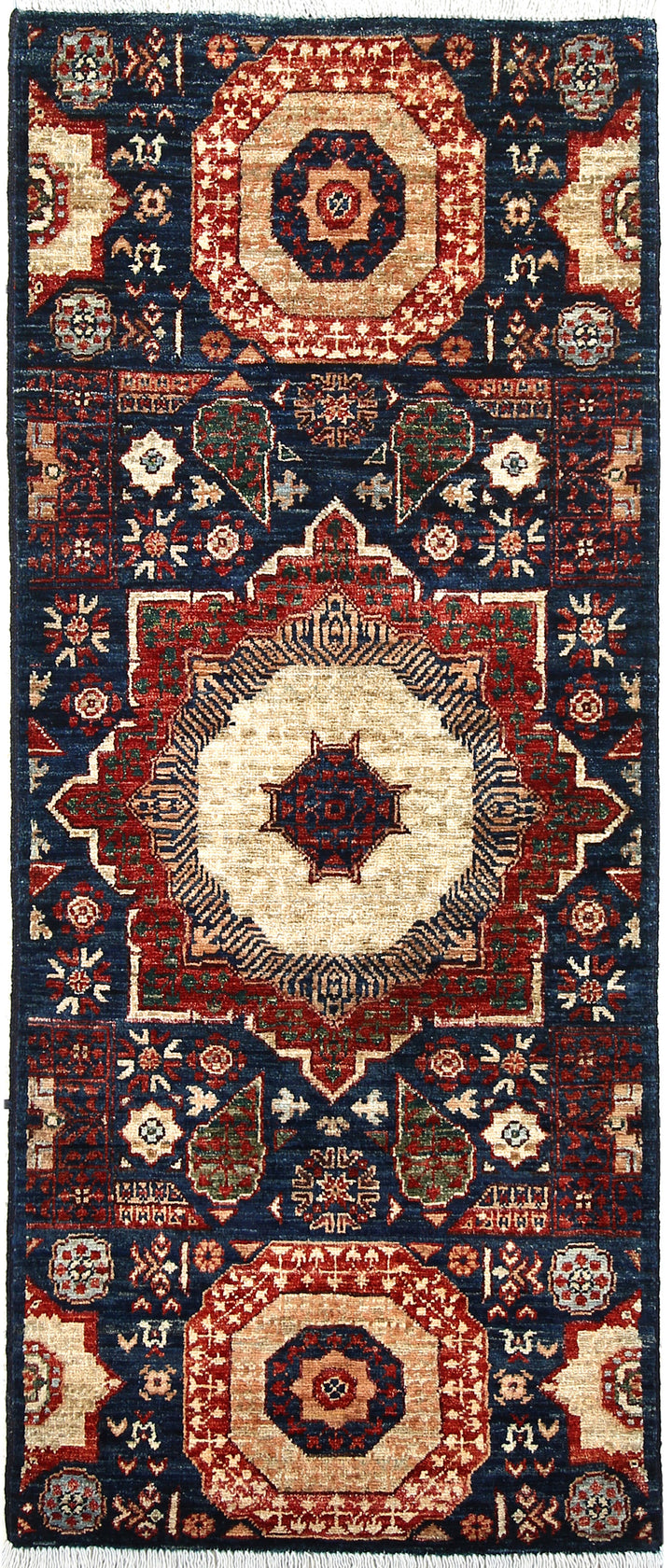 Midnight Blue Mamluk 1' 11 x 4' 7 - No. 66060 - ALRUG Rug Store