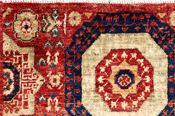 Firebrick Mamluk 1' 11 x 4' 9 - No. 66062 - ALRUG Rug Store