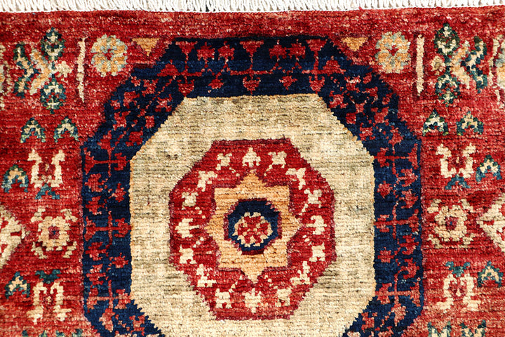 Firebrick Mamluk 1' 11 x 4' 9 - No. 66062 - ALRUG Rug Store