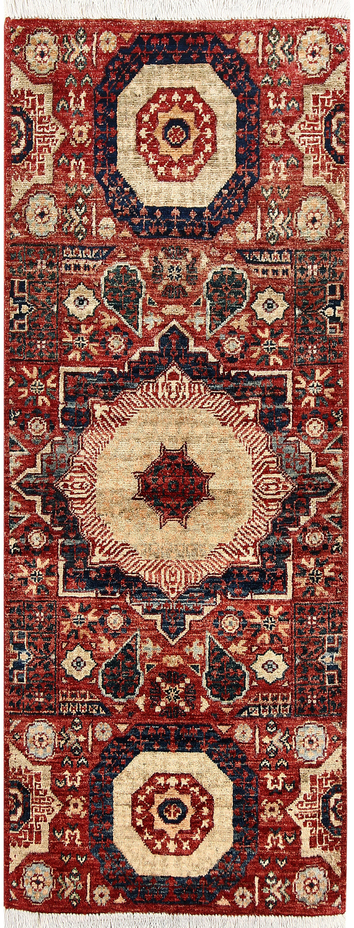 Firebrick Mamluk 1' 11 x 4' 9 - No. 66062 - ALRUG Rug Store