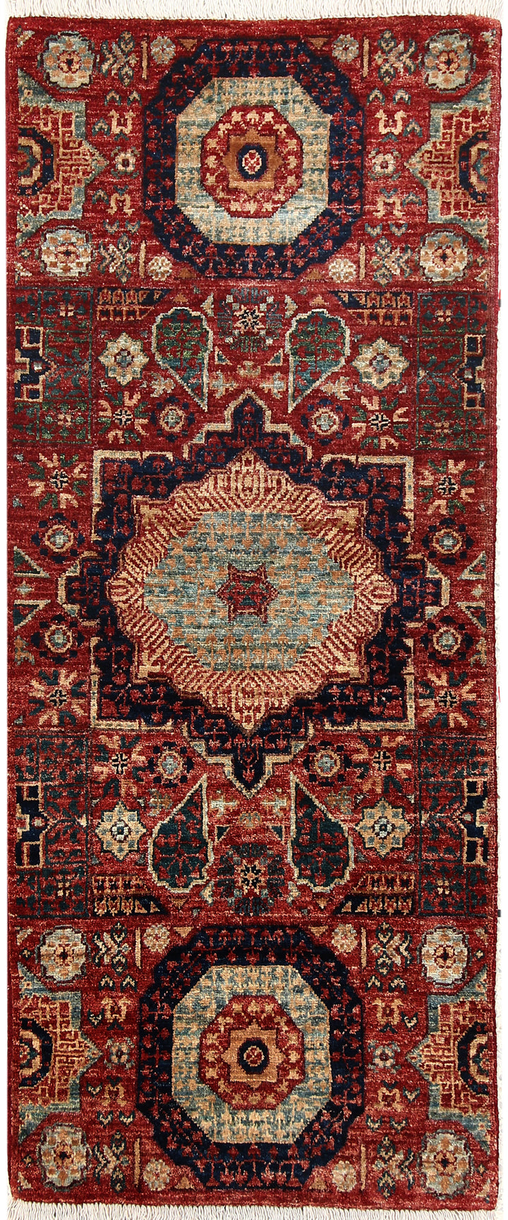 Firebrick Mamluk 1' 11 x 4' 9 - No. 66063 - ALRUG Rug Store