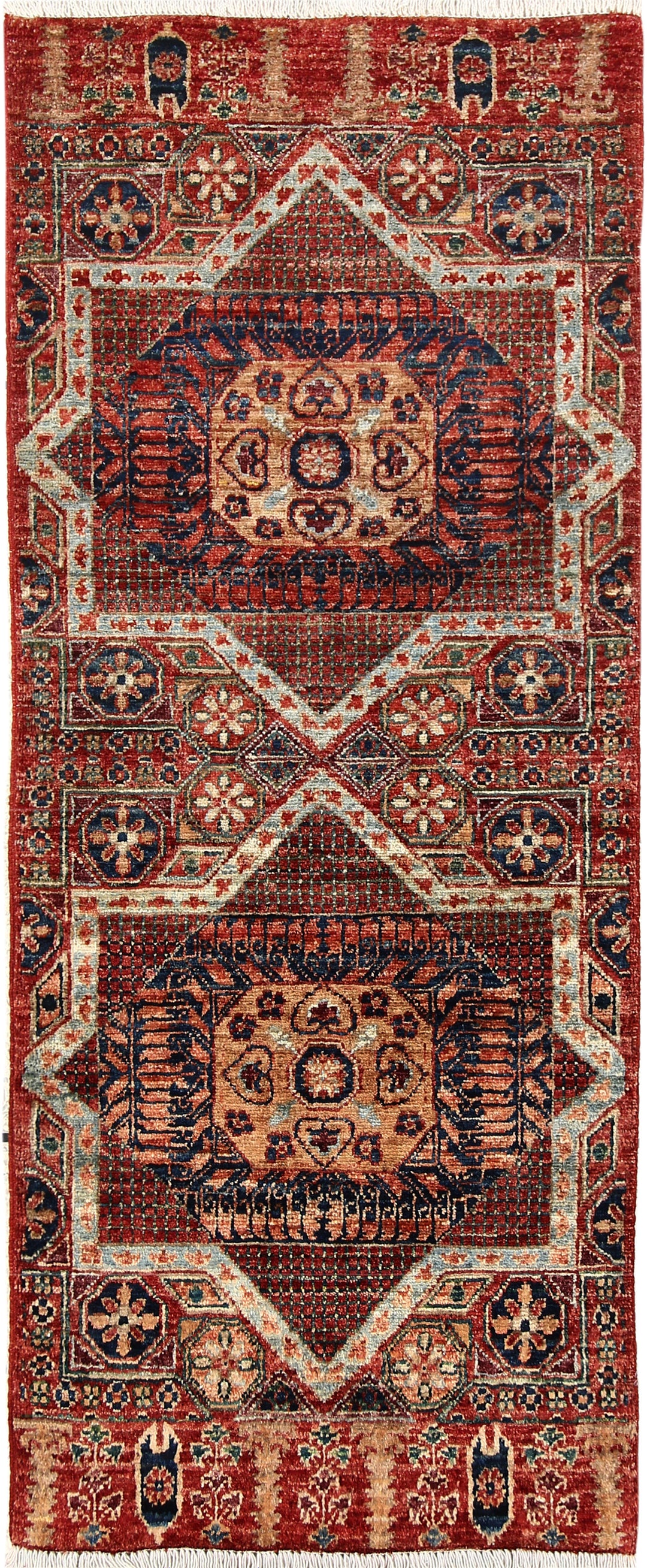 Firebrick Mamluk 2' x 4' 11 - No. 66065 - ALRUG Rug Store
