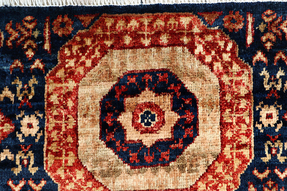 Midnight Blue Mamluk 2' 1 x 5' 3 - No. 66066 - ALRUG Rug Store