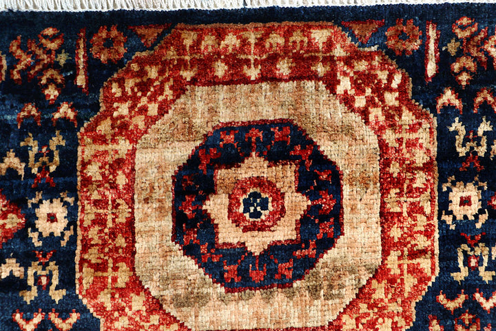 Midnight Blue Mamluk 2' 1 x 5' 3 - No. 66066 - ALRUG Rug Store