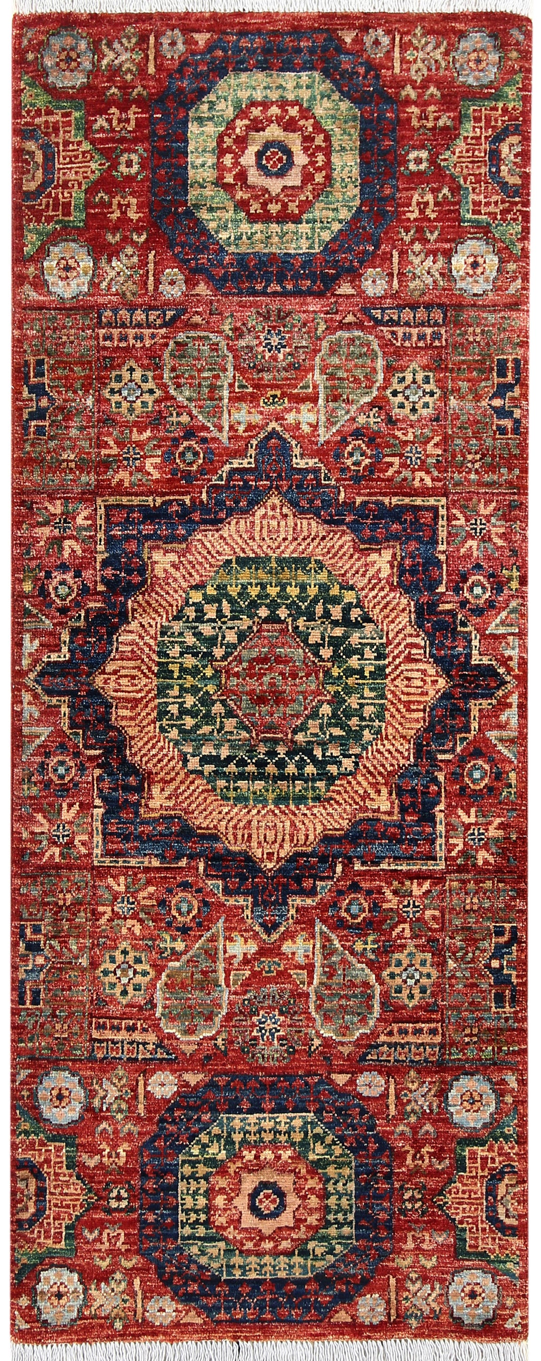 Firebrick Mamluk 1' 11 x 5' - No. 66067 - ALRUG Rug Store