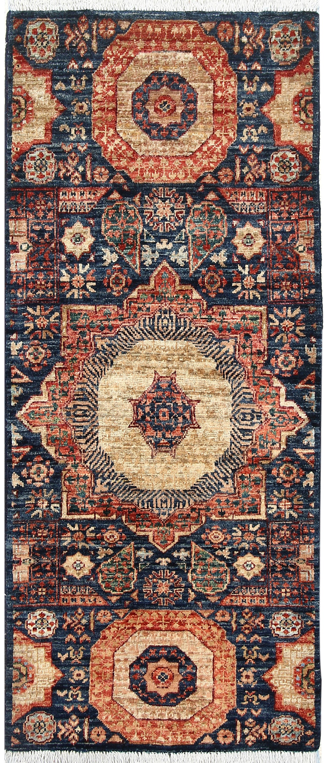 Midnight Blue Mamluk 1' 11 x 4' 7 - No. 66068 - ALRUG Rug Store