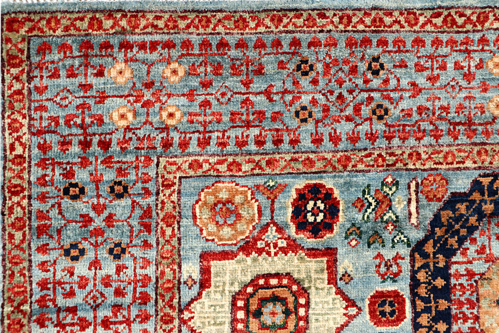 Light Blue Mamluk 3' 10 x 5' 11 - No. 66069 - ALRUG Rug Store