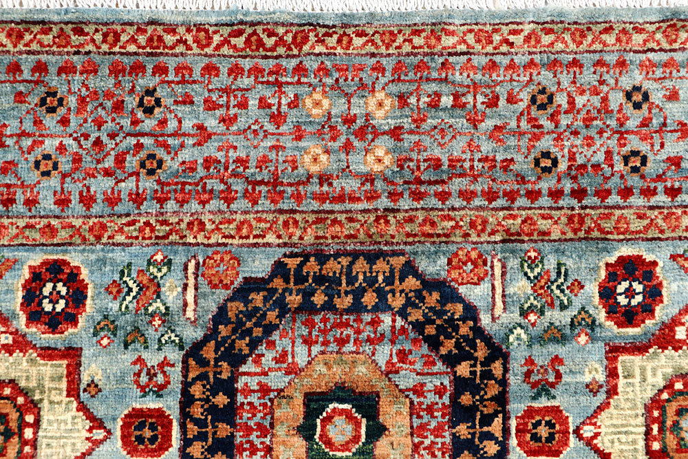 Light Blue Mamluk 3' 10 x 5' 11 - No. 66069 - ALRUG Rug Store