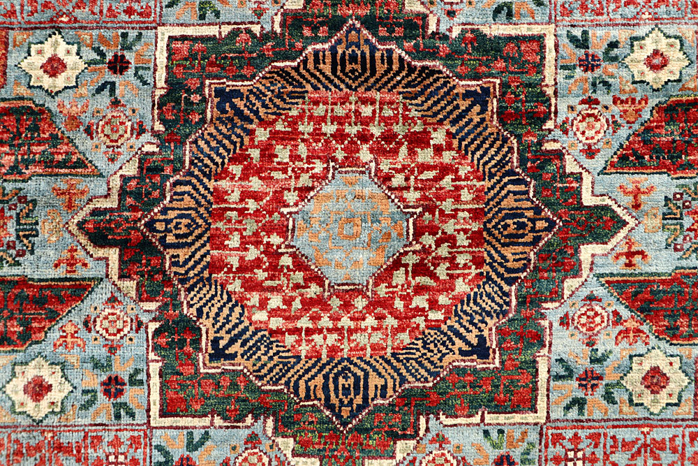 Light Blue Mamluk 3' 10 x 5' 11 - No. 66069 - ALRUG Rug Store