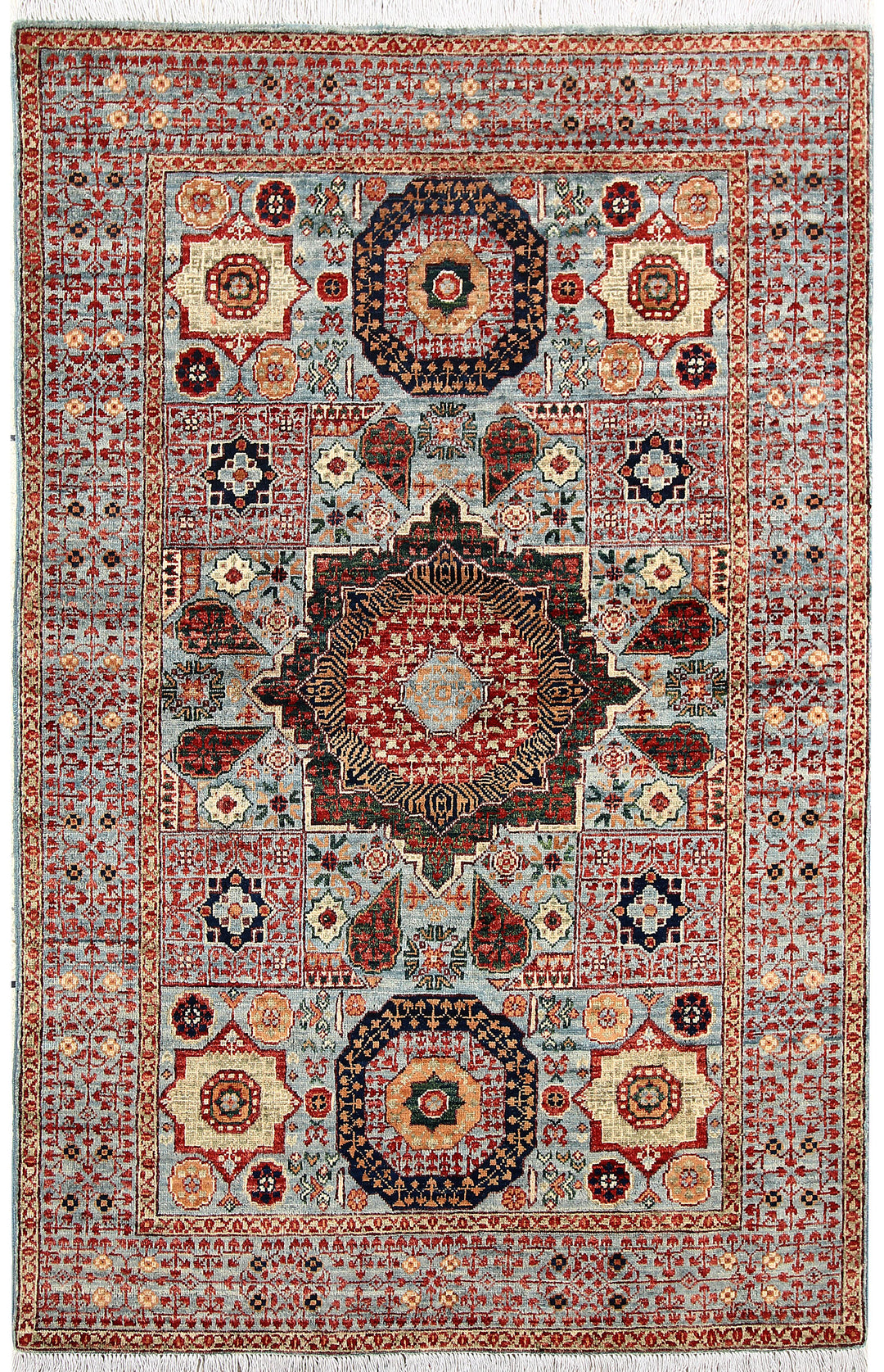 Light Blue Mamluk 3' 10 x 5' 11 - No. 66069 - ALRUG Rug Store