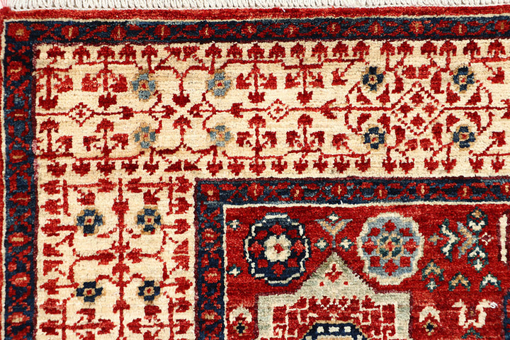 Dark Red Mamluk 4' x 5' 10 - No. 66070 - ALRUG Rug Store