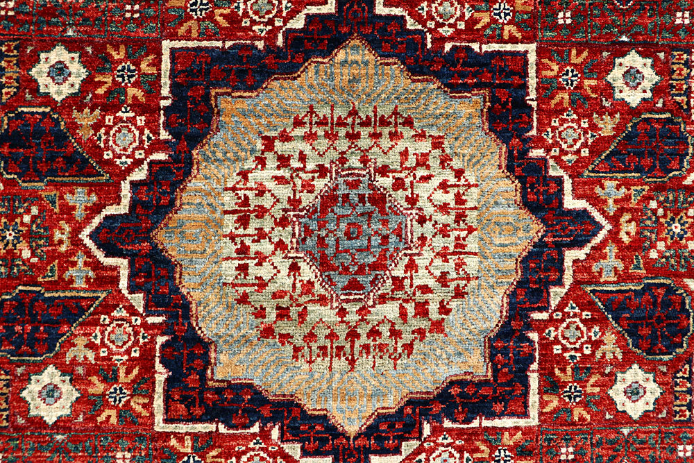 Dark Red Mamluk 4' x 5' 10 - No. 66070 - ALRUG Rug Store