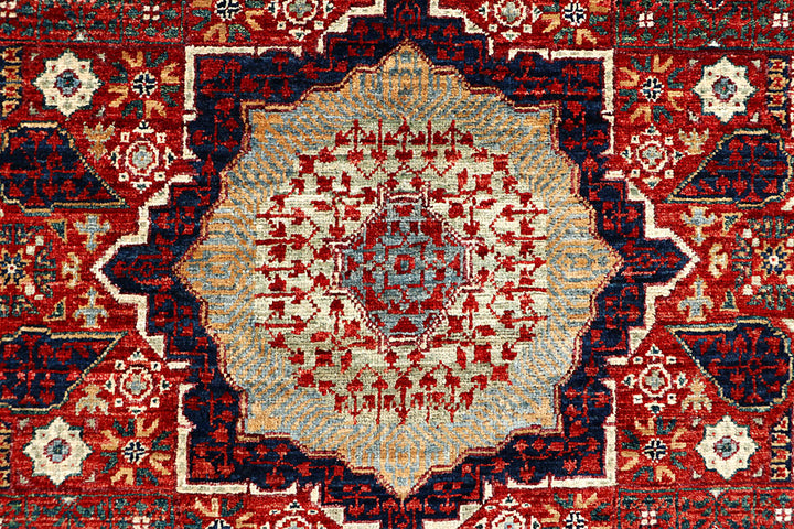 Dark Red Mamluk 4' x 5' 10 - No. 66070 - ALRUG Rug Store